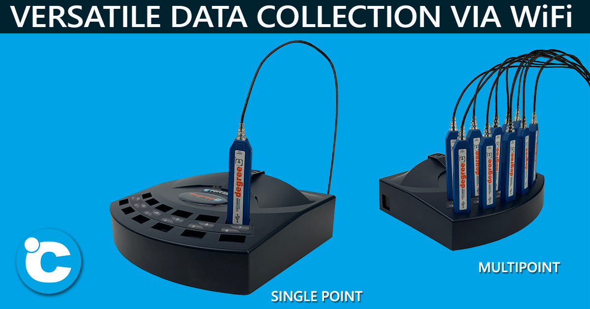 New °C Port1200 Wi-Fi multipoint sensing instrument – Up to 12 channels for air velocity, temperature and humidity measurement with remote access