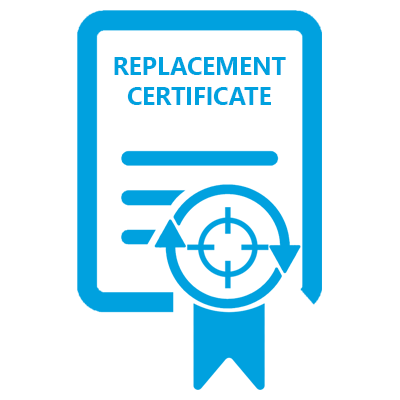 Replacement Calibration Certificate Icon