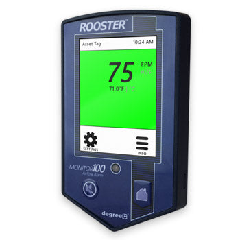 Degree Controls The Rooster Monitor100 airflow monitoring and alarm system